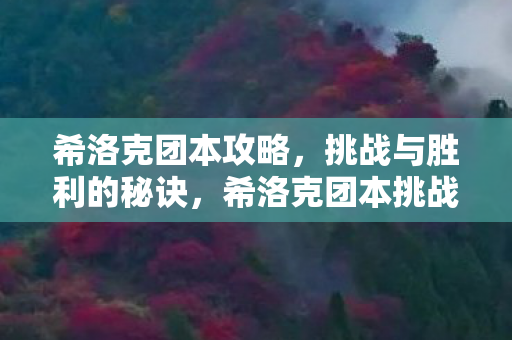 希洛克团本攻略,挑战与胜利的秘诀,希洛克团本挑战,揭秘胜利秘诀 希洛克团本攻略,挑战与胜利的秘诀,希洛克团本挑战,揭秘胜利秘诀