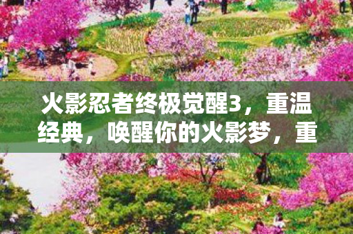 火影忍者终极觉醒3,重温经典,唤醒你的火影梦,重温火影经典,唤醒你的火影梦,火影忍者终极觉醒3 火影忍者终极觉醒3,重温经典,唤醒你的火影梦,重温火影经典,唤醒你的火影梦,火影忍者终极觉醒3