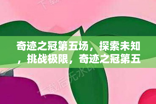 奇迹之冠第五场图片