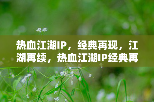 热血江湖IP,经典再现,江湖再续,热血江湖IP经典再现,江湖再续新篇章 热血江湖IP,经典再现,江湖再续,热血江湖IP经典再现,江湖再续新篇章
