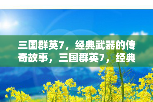 三国群英7,经典武器的传奇故事,三国群英7,经典武器的传奇故事 三国群英7,经典武器的传奇故事,三国群英7,经典武器的传奇故事