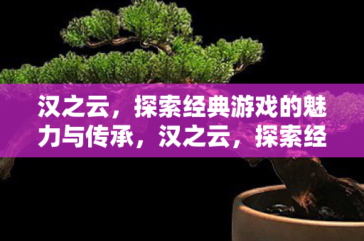汉之云,探索经典游戏的魅力与传承,汉之云,探索经典游戏魅力与传承 汉之云,探索经典游戏的魅力与传承,汉之云,探索经典游戏魅力与传承