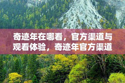 奇迹年官方渠道观看指南图片