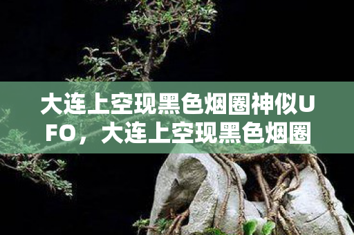 大连上空现黑色烟圈神似UFO图片