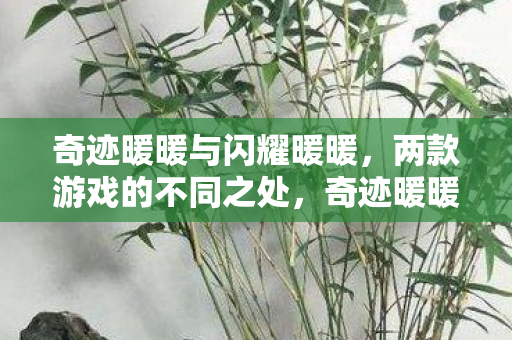 奇迹暖暖与闪耀暖暖,两款游戏的不同之处,奇迹暖暖与闪耀暖暖,游戏差异解析 奇迹暖暖与闪耀暖暖,两款游戏的不同之处,奇迹暖暖与闪耀暖暖,游戏差异解析