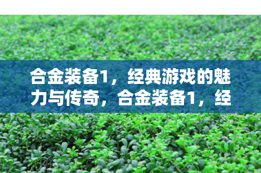 合金装备1,经典游戏的魅力与传奇,合金装备1,经典魅力与传奇传奇 合金装备1,经典游戏的魅力与传奇,合金装备1,经典魅力与传奇传奇