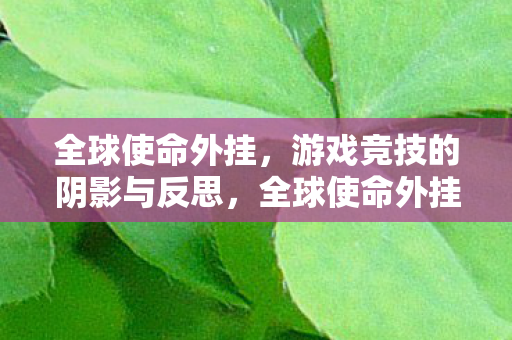 游戏竞技的阴影与反思图片