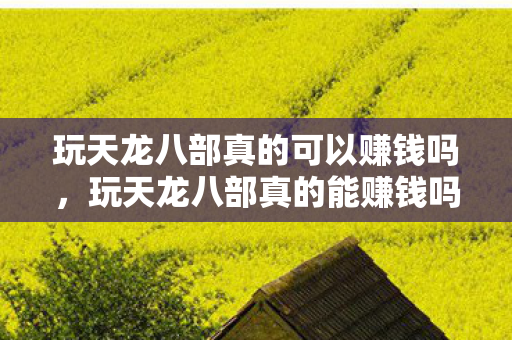 玩天龙八部真的可以赚钱吗图片