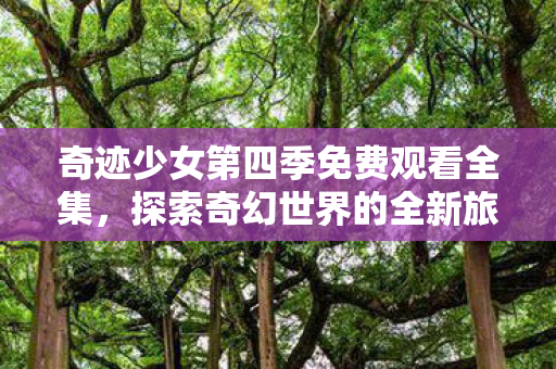 奇迹少女第四季免费观看全集图片