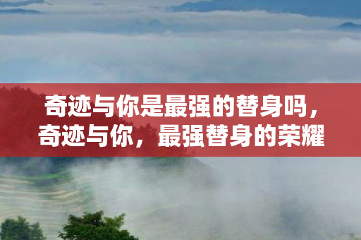 奇迹与你是最强的替身吗图片