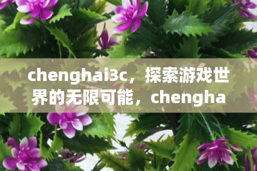 chenghai3c,探索游戏世界的无限可能,chenghai3c,解锁游戏世界的无限潜能 chenghai3c,探索游戏世界的无限可能,chenghai3c,解锁游戏世界的无限潜能