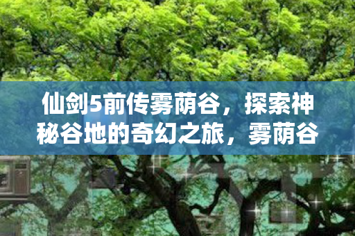 仙剑5前传中的奇幻探险之旅图片