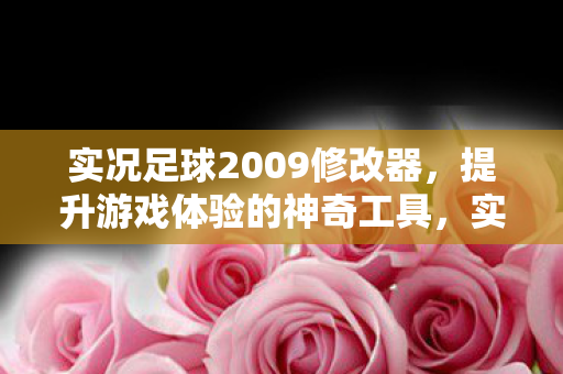 实况足球2009修改器图片
