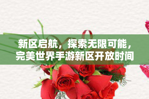 新区启航,探索无限可能,完美世界手游新区开放时间揭秘,新区启航,探索无限可能,完美世界手游新区开放倒计时 新区启航,探索无限可能,完美世界手游新区开放时间揭秘,新区启航,探索无限可能,完美世界手游新区开放倒计时