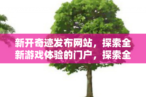探索全新游戏体验的门户图片