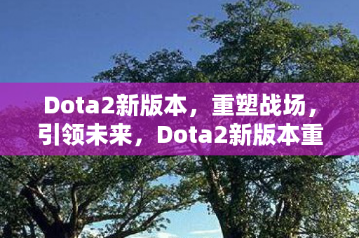 Dota2新版本重塑战场图片