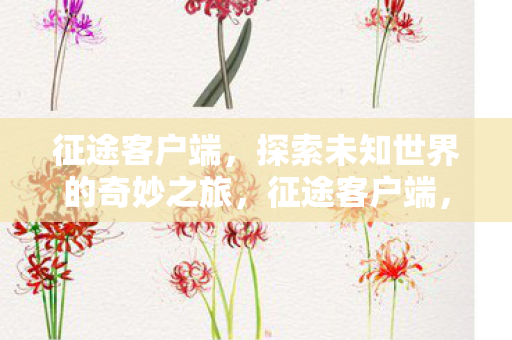 征途客户端,探索未知世界的奇妙之旅,征途客户端,开启探索未知世界的奇妙之旅 征途客户端,探索未知世界的奇妙之旅,征途客户端,开启探索未知世界的奇妙之旅