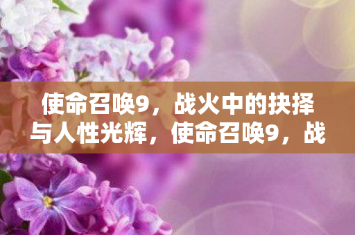 使命召唤9,战火中的抉择与人性光辉,使命召唤9,战火中的抉择与人性的光辉 使命召唤9,战火中的抉择与人性光辉,使命召唤9,战火中的抉择与人性的光辉