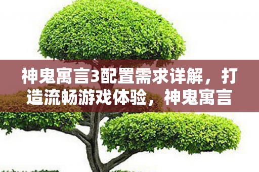 神鬼寓言3配置需求全解析图片
