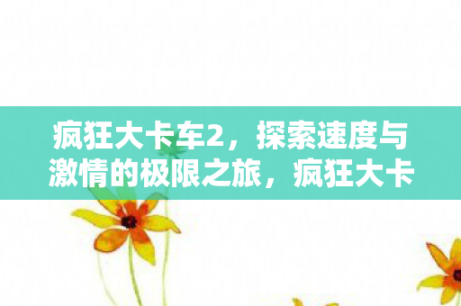 探索速度与激情的极限之旅图片