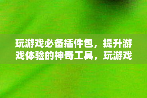 玩游戏必备插件包,提升游戏体验的神奇工具,玩游戏必备插件包,提升游戏体验的神奇工具 玩游戏必备插件包,提升游戏体验的神奇工具,玩游戏必备插件包,提升游戏体验的神奇工具