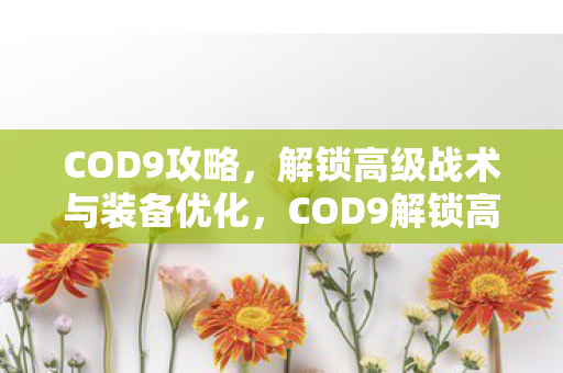 COD9解锁高级战术与装备优化攻略图片