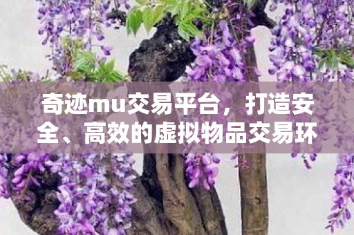 打造安全高效的虚拟物品交易环境图片