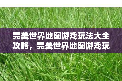 完美世界地图游戏玩法大全攻略图片