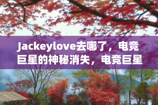电竞巨星Jackeylove神秘消失图片