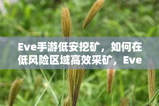 如何在低风险区域高效采矿图片