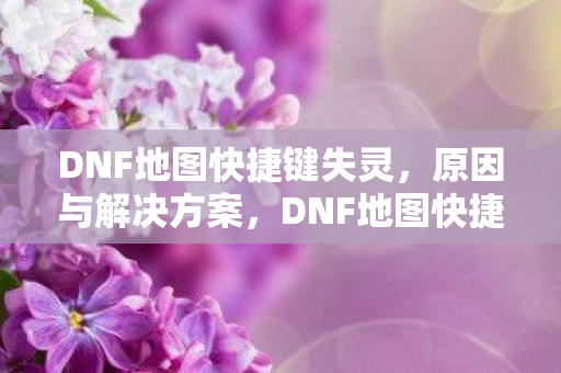 DNF地图快捷键失灵，原因与解决方案，DNF地图快捷键失灵，原因分析与解决方案