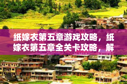 纸嫁衣第五章全关卡攻略图片