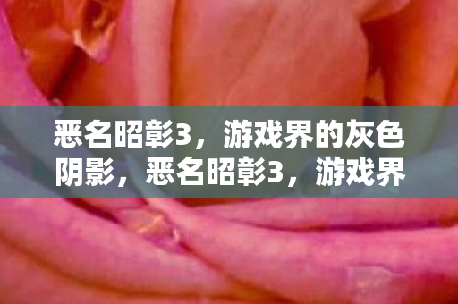 恶名昭彰3,游戏界的灰色阴影,恶名昭彰3,游戏界的灰色阴影 恶名昭彰3,游戏界的灰色阴影,恶名昭彰3,游戏界的灰色阴影