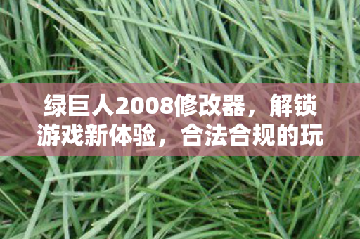 绿巨人2008修改器,解锁游戏新体验,合法合规的玩法探索,绿巨人2008修改器,解锁游戏新体验,探索合法合规的玩法 绿巨人2008修改器,解锁游戏新体验,合法合规的玩法探索,绿巨人2008修改器,解锁游戏新体验,探索合法合规的玩法