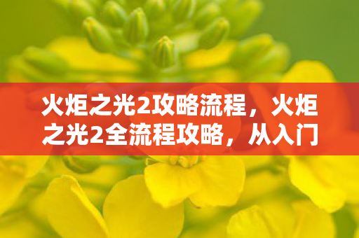 火炬之光2全流程攻略图片