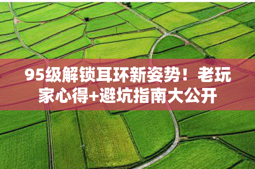 95级解锁耳环新姿势!老玩家心得+避坑指南大公开 95级解锁耳环新姿势!老玩家心得+避坑指南大公开