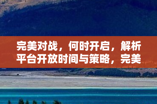 完美对战平台开放时间与策略解析图片