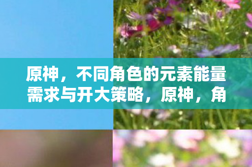 原神,不同角色的元素能量需求与开大策略,原神,角色元素能量需求与开大策略解析 原神,不同角色的元素能量需求与开大策略,原神,角色元素能量需求与开大策略解析