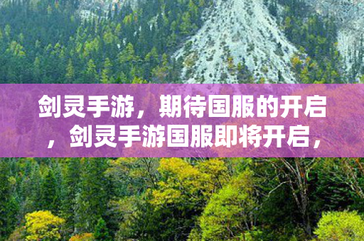 剑灵手游,期待国服的开启,剑灵手游国服即将开启,玩家期待爆棚 剑灵手游,期待国服的开启,剑灵手游国服即将开启,玩家期待爆棚