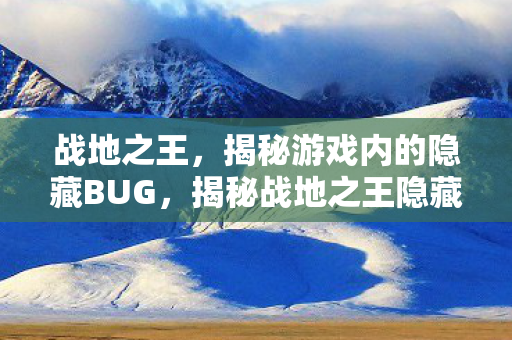 揭秘游戏内的隐藏BUG图片