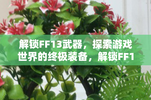 探索游戏世界的终极装备图片