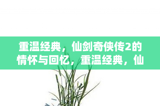 重温经典，仙剑奇侠传2的情怀与回忆，重温经典，仙剑奇侠传2的情怀与回忆