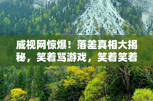 威视网惊爆!落差真相大揭秘,笑着骂游戏,笑着笑着就哭了 威视网惊爆!落差真相大揭秘,笑着骂游戏,笑着笑着就哭了