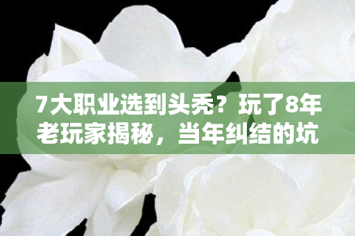 7大职业选到头秃?玩了8年老玩家揭秘,当年纠结的坑如今竟成宝藏! 7大职业选到头秃?玩了8年老玩家揭秘,当年纠结的坑如今竟成宝藏!