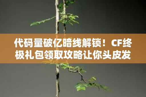 代码量破亿暗线解锁！CF终极礼包领取攻略让你头皮发麻