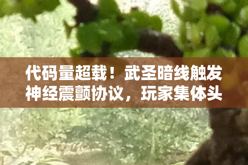代码量超载!武圣暗线触发神经震颤协议,玩家集体头皮发麻 代码量超载!武圣暗线触发神经震颤协议,玩家集体头皮发麻