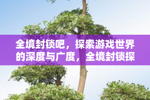 全境封锁吧,探索游戏世界的深度与广度,全境封锁探索游戏世界的深度与广度 全境封锁吧,探索游戏世界的深度与广度,全境封锁探索游戏世界的深度与广度