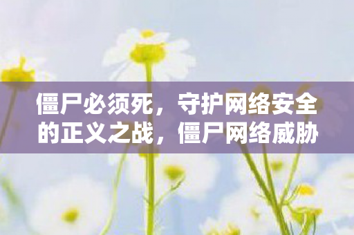 僵尸必须死，守护网络安全的正义之战，僵尸网络威胁升级，正义之战守护网络安全