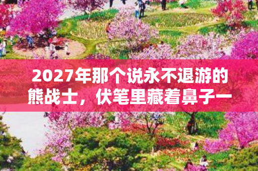 2027年那个说永不退游的熊战士,伏笔里藏着鼻子一酸的青春 2027年那个说永不退游的熊战士,伏笔里藏着鼻子一酸的青春