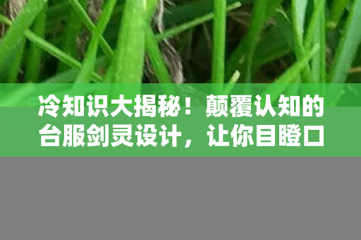冷知识大揭秘!颠覆认知的台服剑灵设计,让你目瞪口呆! 冷知识大揭秘!颠覆认知的台服剑灵设计,让你目瞪口呆!